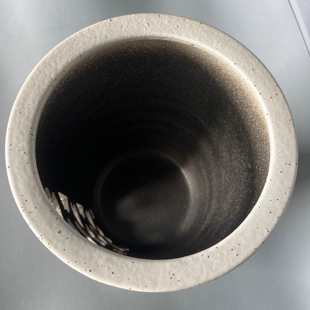 信楽焼傘立て  ハート透かし 高さ42cm