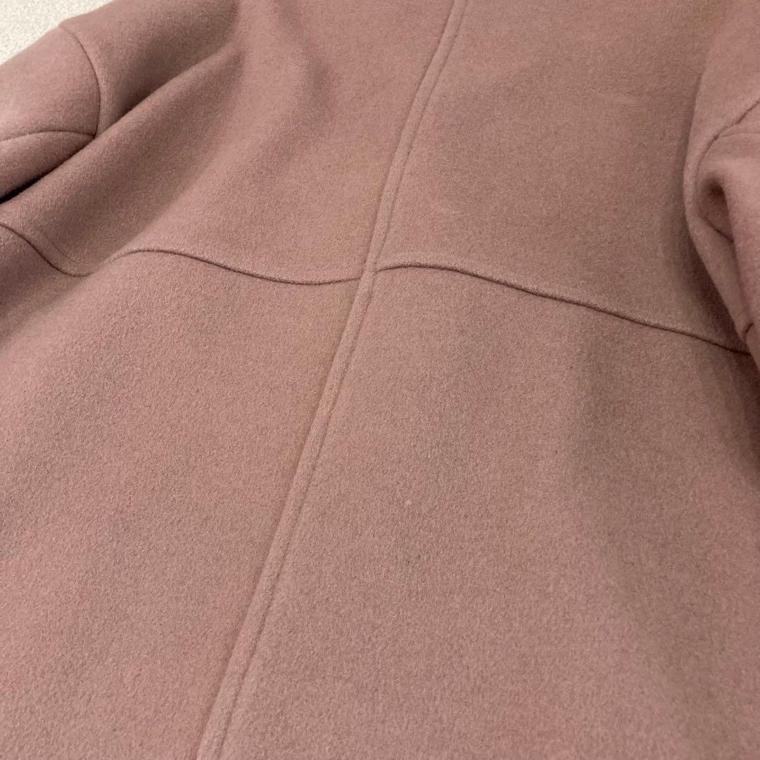 ジャーナルスタンダード スーパー140ビーバーノーカラーショートコート