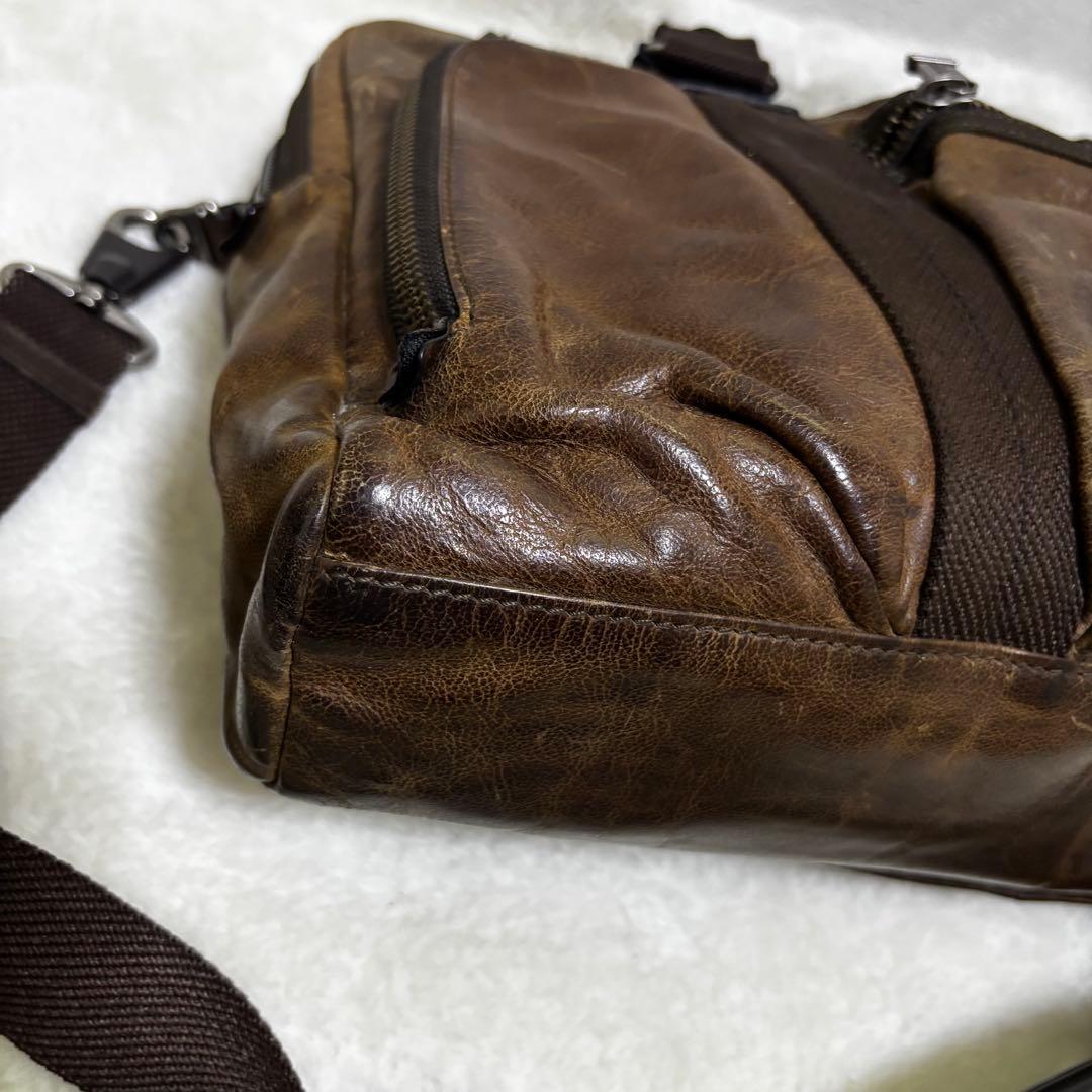 希少 TUMI ビジネスバッグ　ブラウン　本革　メンズ　ツーウェイ　マクネア