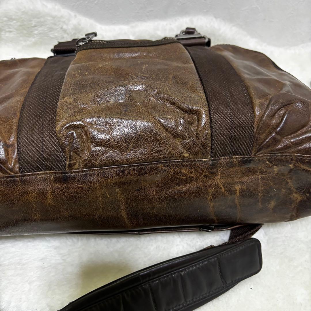 希少 TUMI ビジネスバッグ　ブラウン　本革　メンズ　ツーウェイ　マクネア