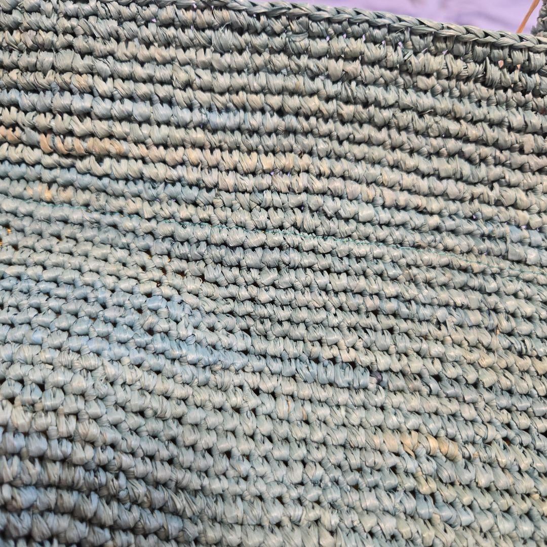 sansArcidetサンアルシデかごバッグ水色くすみブルーカゴバッグ