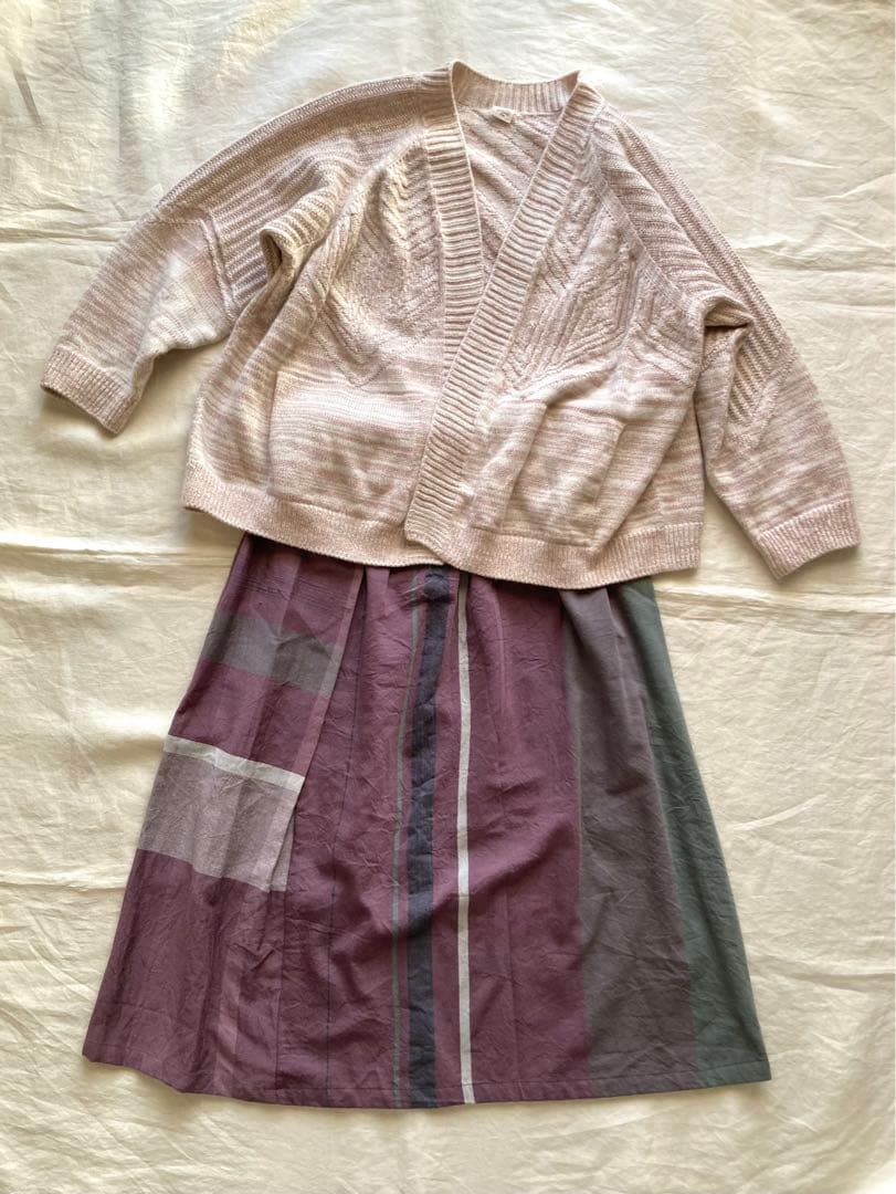 tamaki niime CA knit ポッケ(くすみピンク)