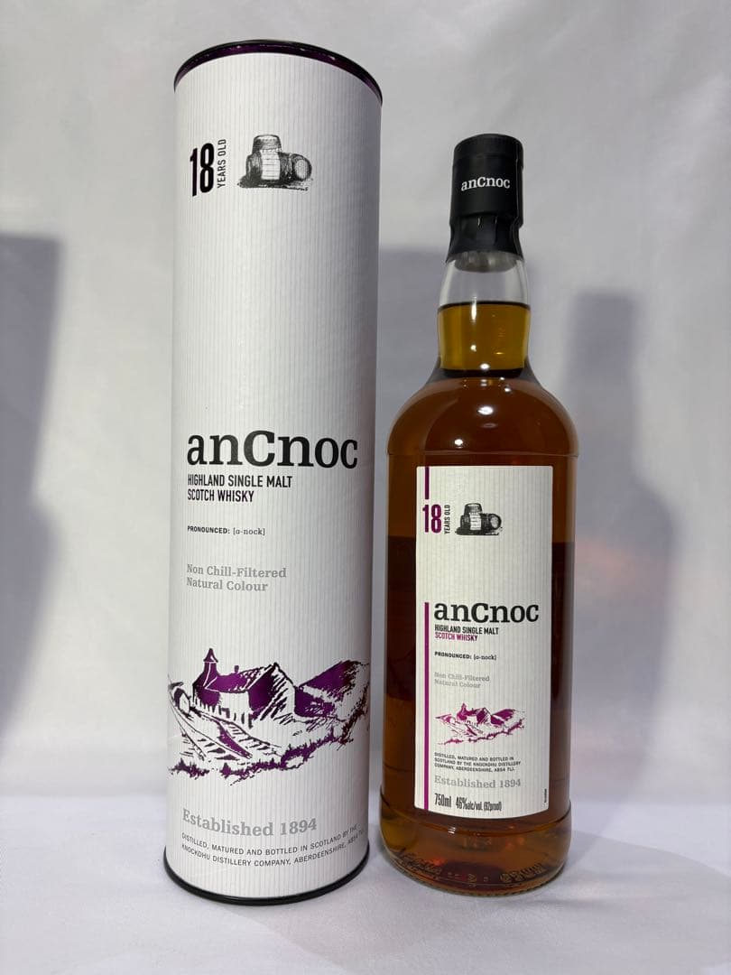 【未開栓・箱付】アンノック(anCnoc)シングルモルトウイスキー 6本セット
