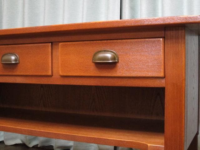 飛騨家具 飛騨産業 キツツキ 3杯引き出し コンソールテーブル/木製デスク