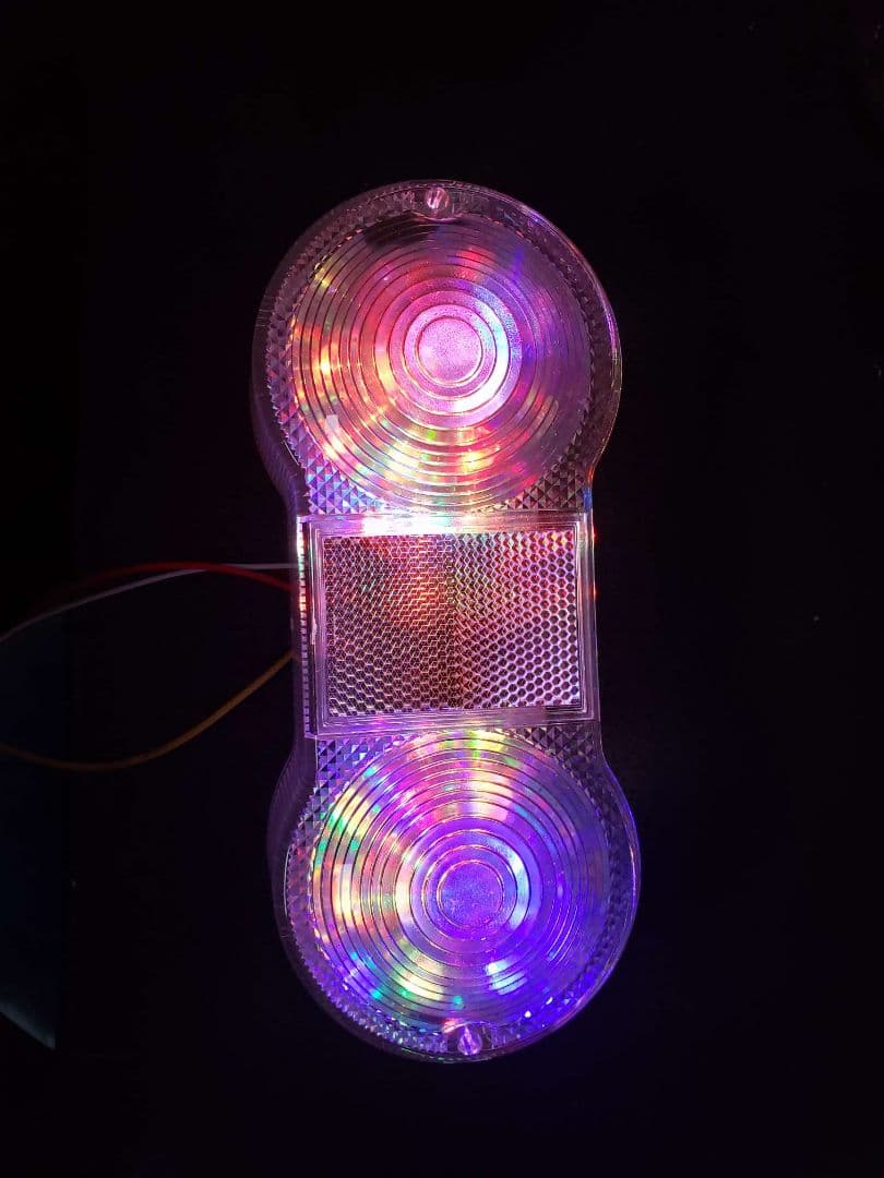 GT380 サンパチ　 流れるようなLED くるくるテールランプ　レインボー
