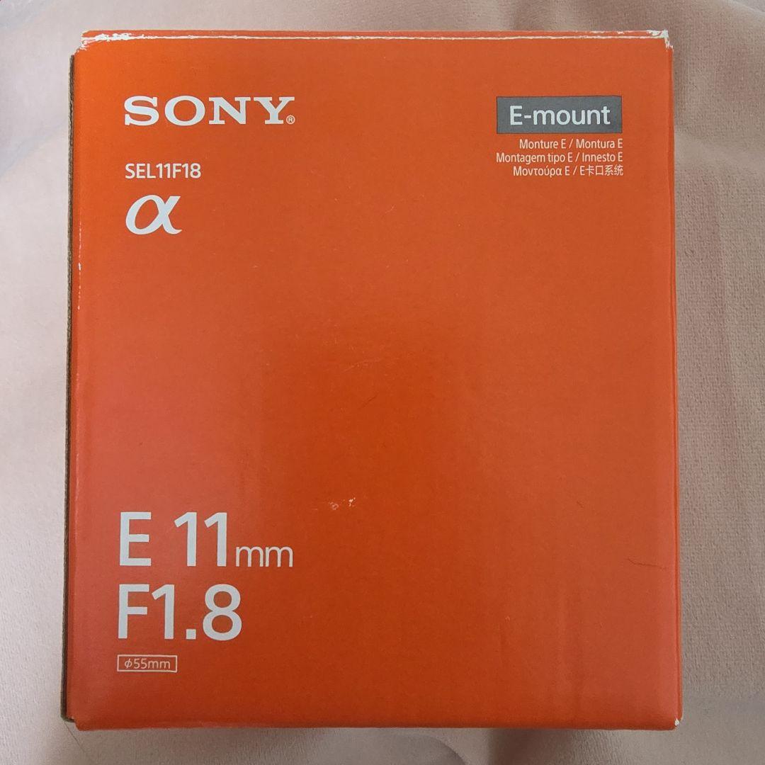 SONY　広角単焦点レンズ APS-C E 11mm F1.8　SEL11F18
