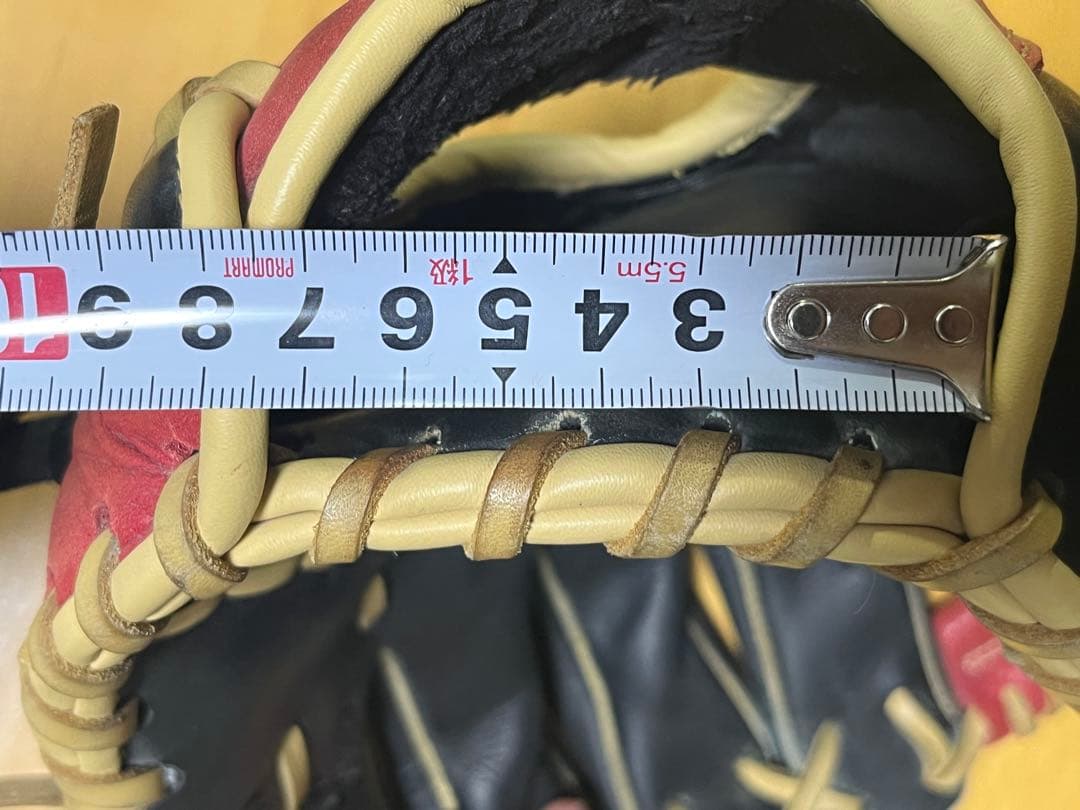 Rawlings 少年軟式用グローブ 黒/赤 内野用 美品