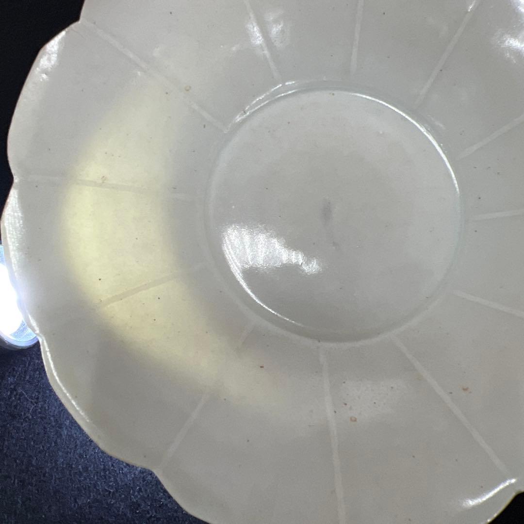 中国宋時代　青白磁薄手皿　幅約12.8㎝　東Y7-1226☆2Fタカサ