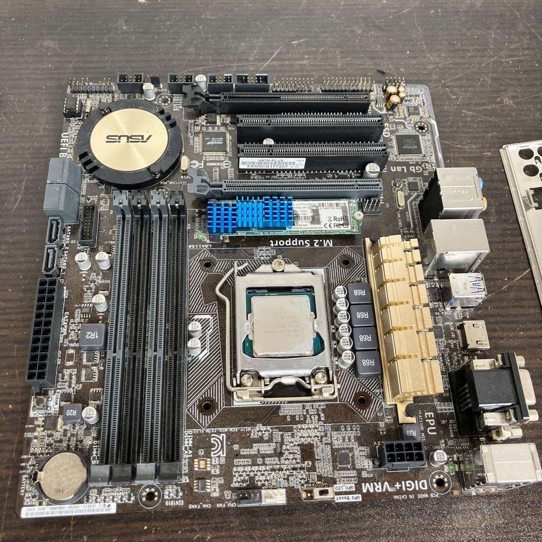 マザーボード ASUS H97M-PLUS + Intel Core i5-4690K