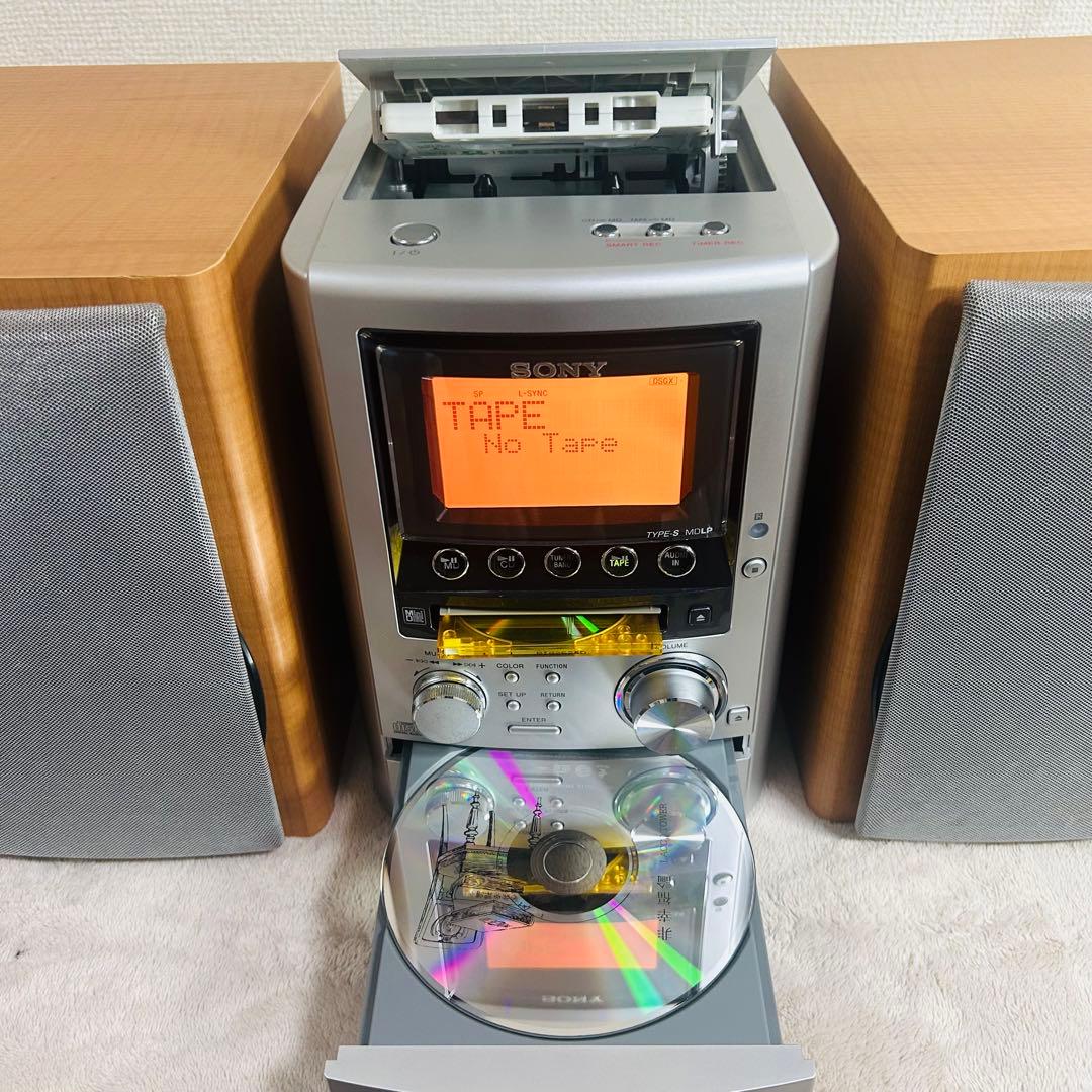 SONY CMT-M3 シルバー　MDコンポ　作動OK! 付属品完備