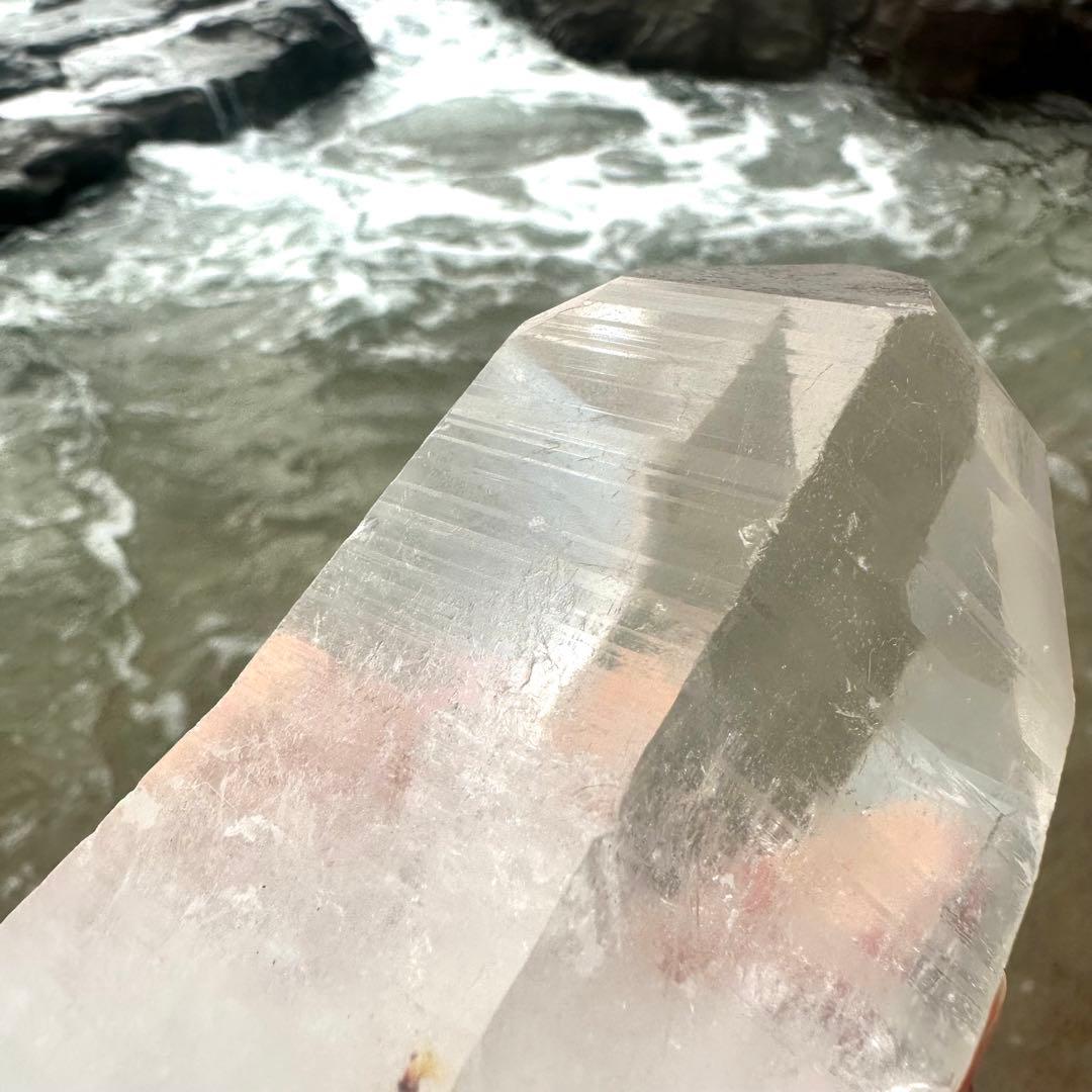 【水晶　ロック クリスタル】　バーコード入り　ビッグポイント　⑤