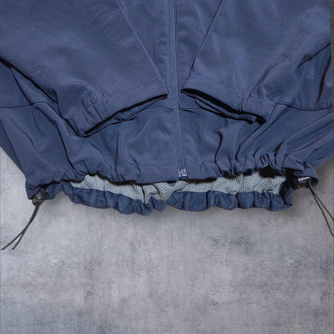 希少Tri-MountainソフトシェルジャケットSeaway企業ネイビードロコ