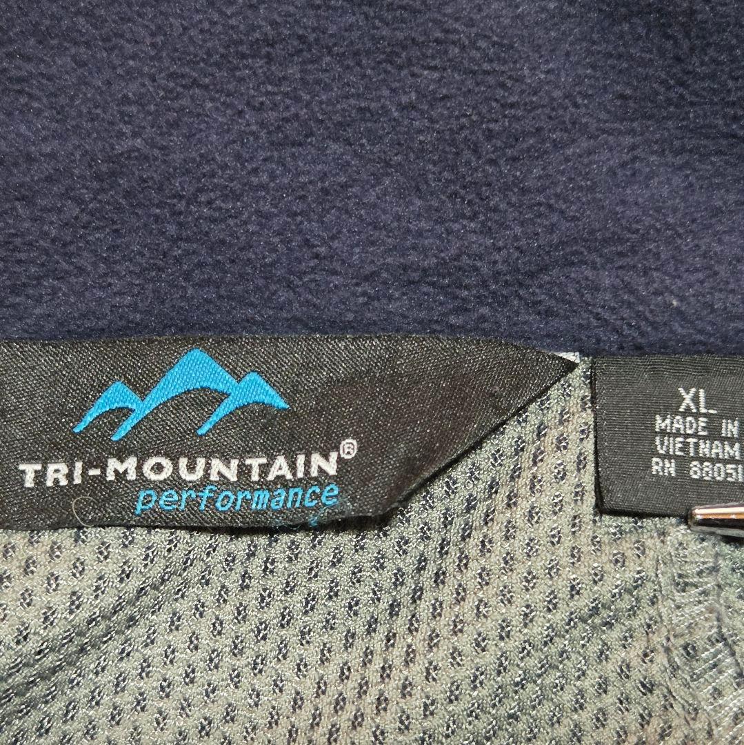 希少Tri-MountainソフトシェルジャケットSeaway企業ネイビードロコ