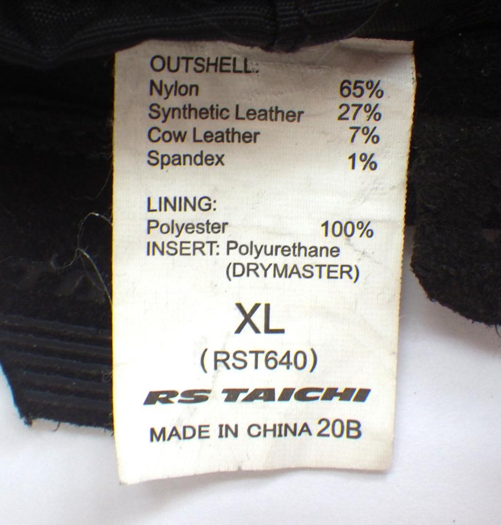 【洗濯済】RS TAICHI e-HEAT 電熱グローブ RST640　XL
