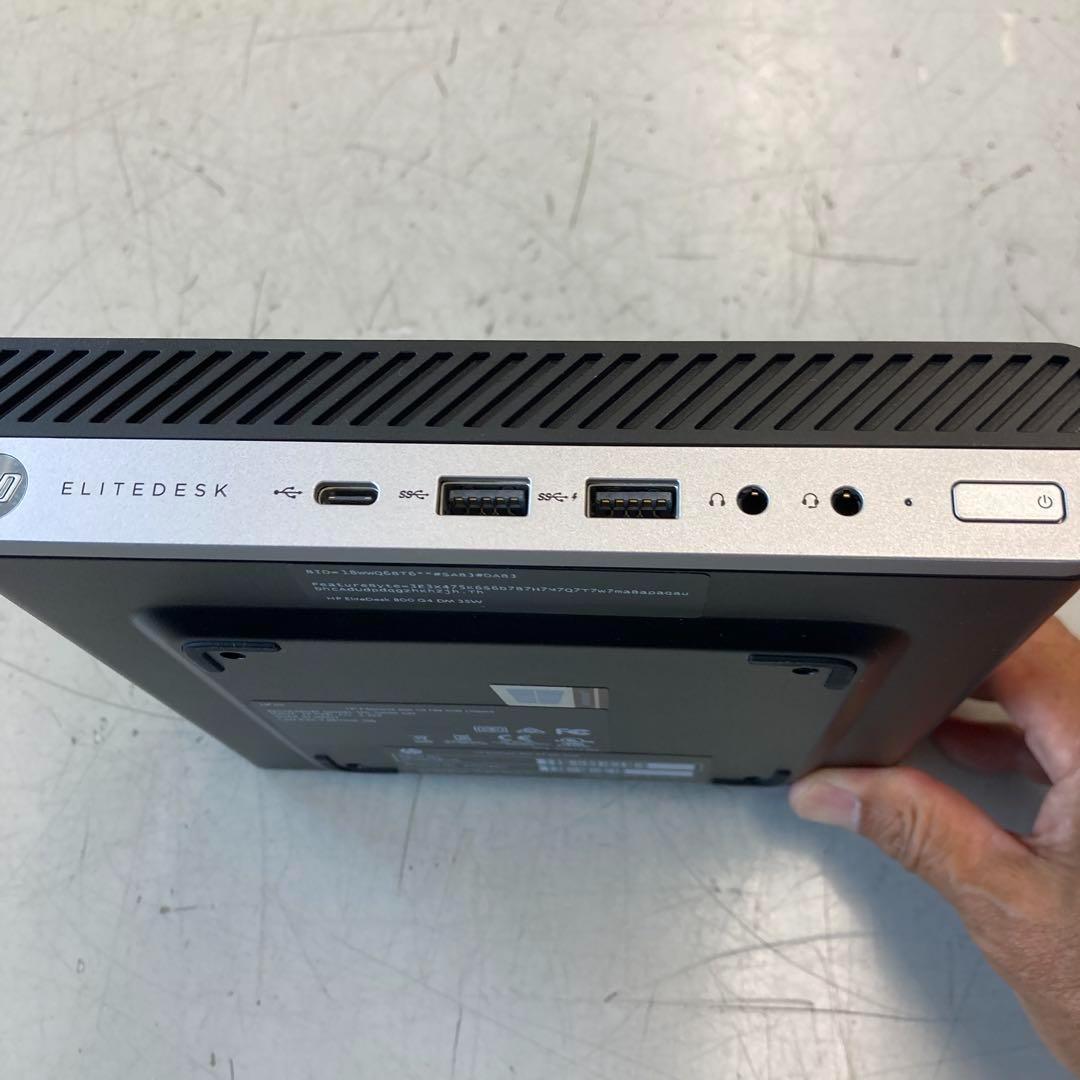 ミニPC HP EliteDesk 800 G4 DM 35W i7 16G SSD256