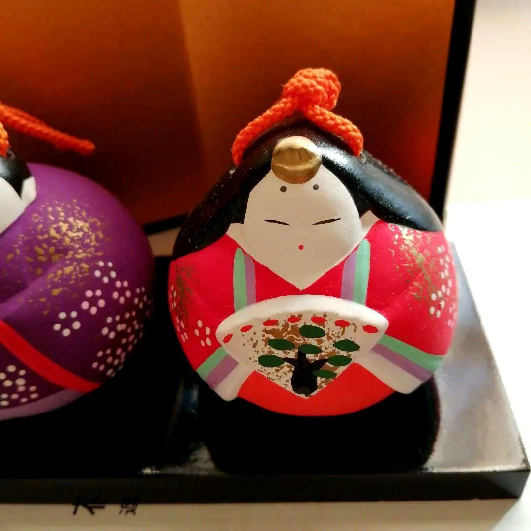 お値下げ美品豪勝作 親王飾り雛人形セット 陶器製