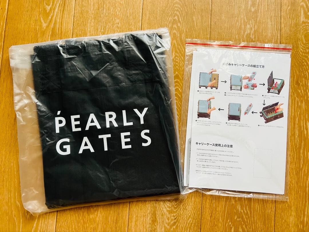 未使用品 パーリーゲイツ PEARLY GATES 折り畳み キャリーケース