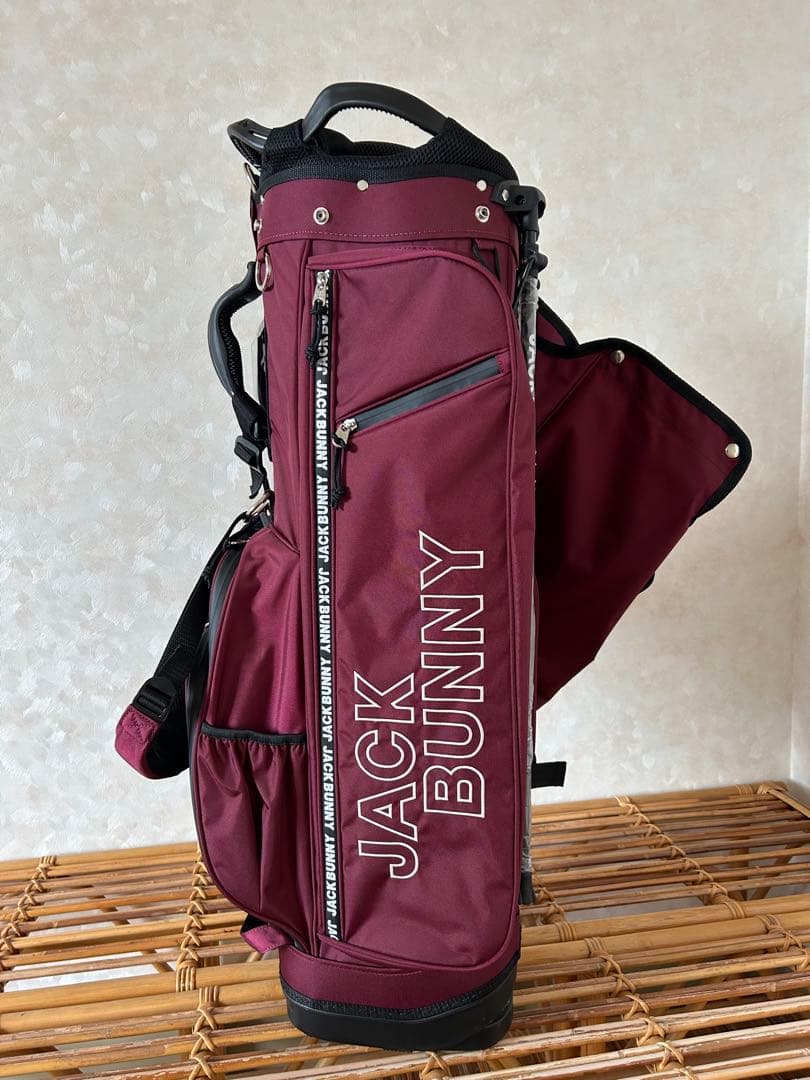 ジャックバニー　2025モデル　スタンドキャディバッグ ボルドー