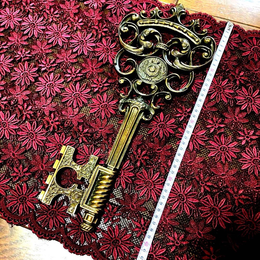 超特大　真鍮製　鍵型壁飾り　アメリカ製60's ヴィンテージ　希少品
