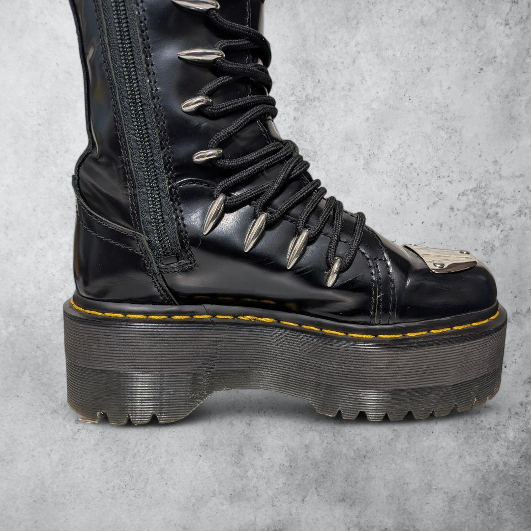 極美品 ドクターマーチン 1B60 LTT MAX UK4 ロングブーツ 厚底