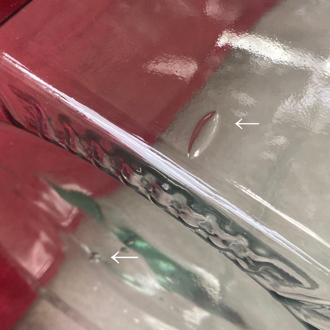 ガラス瓶　花瓶　デミジョン　特大　　　　　　　イタリア製　気泡　バブル　容器