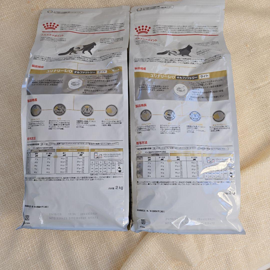 ロイヤルカナン ユリナリー S/O CLT 2kg×2