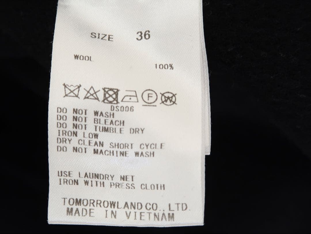 Ballsey プレミアムウールリバー フーデッドショートコート ネイビー 36