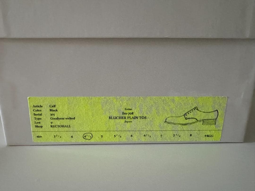 0112 最終値下げ 美品formeフォルメblucher plain toe