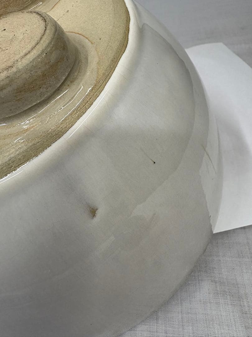 茶道具 陶器 赤膚焼 大塩昭山 風炉 陶器風炉 紅鉢風炉 アンティーク 骨董品