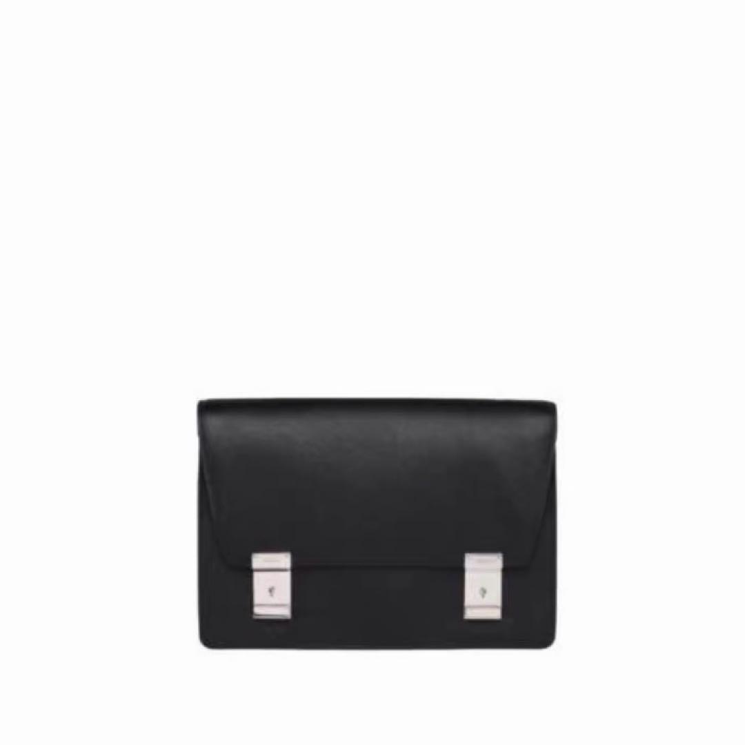 希少　PRADA プラダ レザー メッセンジャー ショルダーバッグ 3WAY