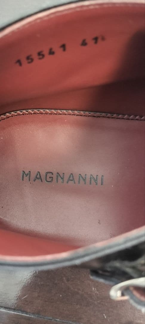 MAGNANNI ダブルモンクレザーチャッカブーツ ブラック 15541