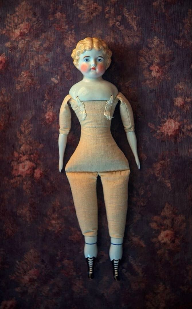 アンティーク チャイナヘッドドール ビスクドール ドイツ ブロカント