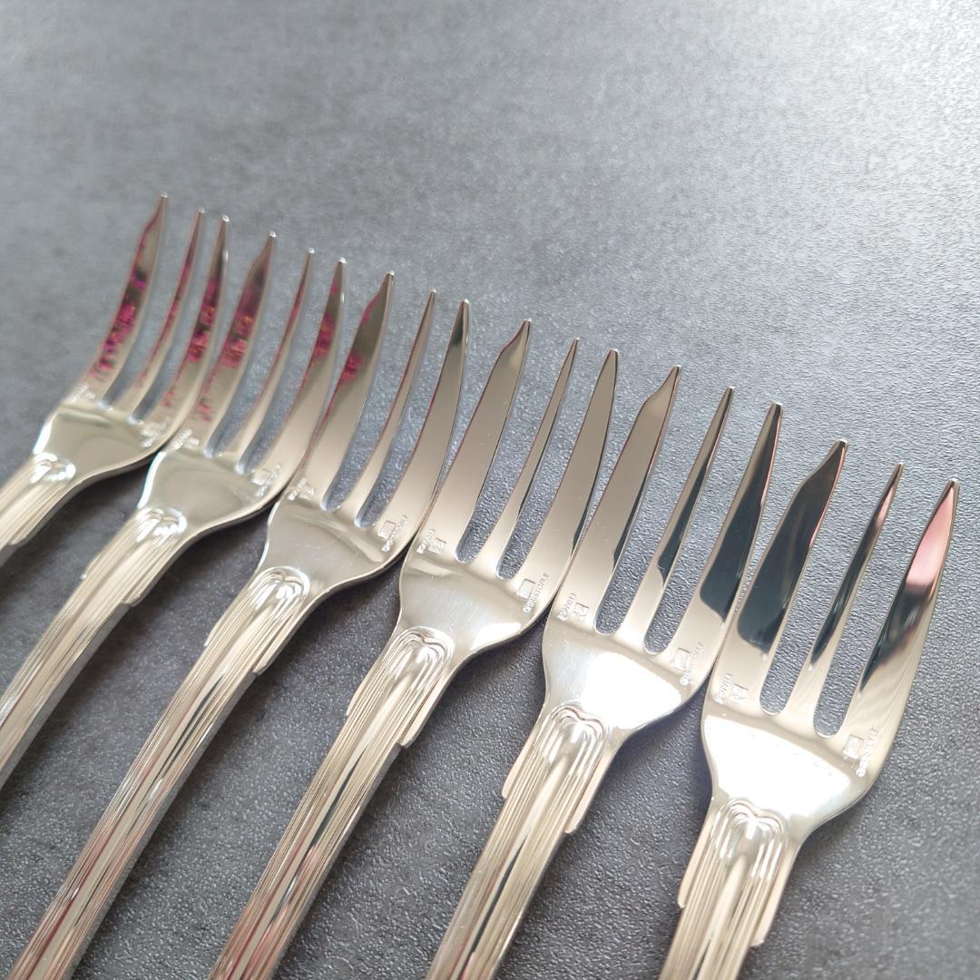 希少 極美品 クリストフル ポートロイヤル ケーキフォーク 6点