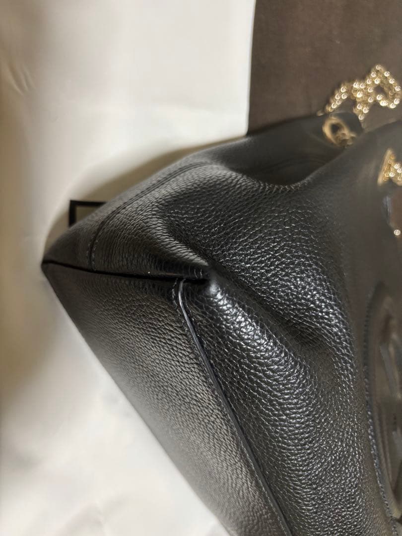 GUCCI SOHO チェーンショルダーバッグ黒