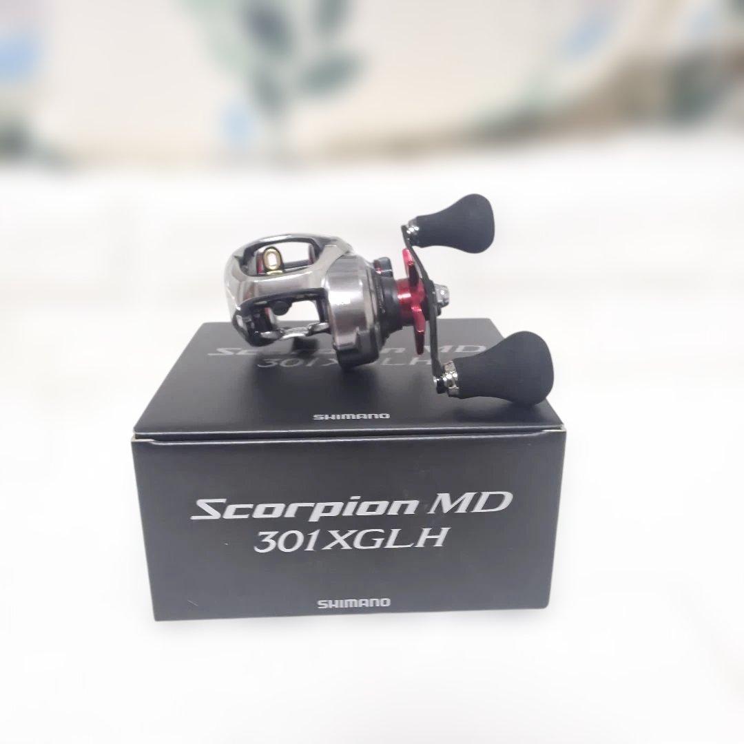 【142】美品 シマノ スコーピオンMD 301XGLHベイトリール【左巻き】