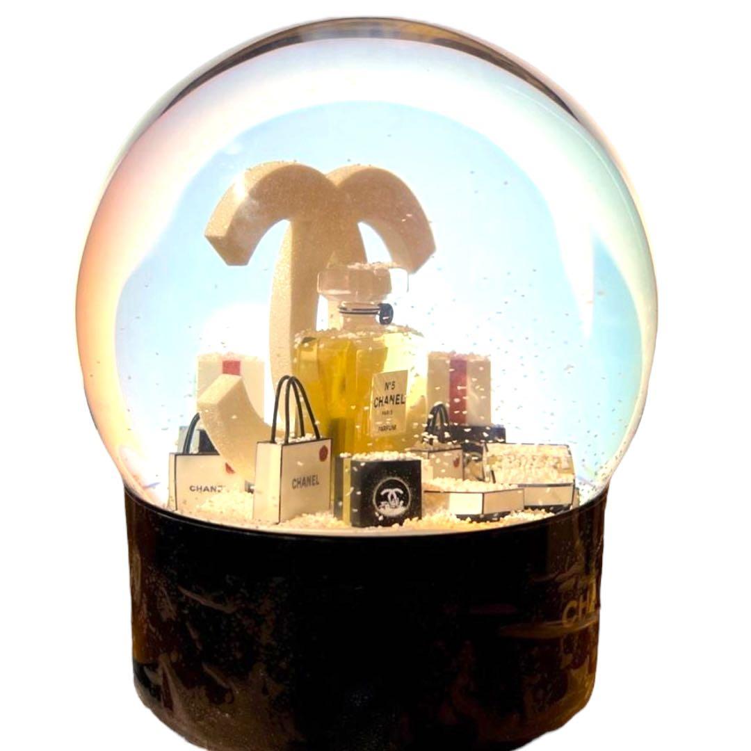 【新品未開封】 CHANEL N°5 黒 スノードーム 特大サイズ 電動式 ②