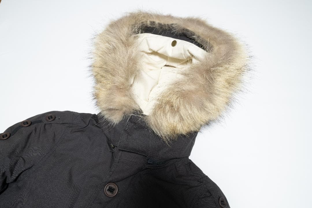 フルカウント モッズコート ファー付き ダークグレー