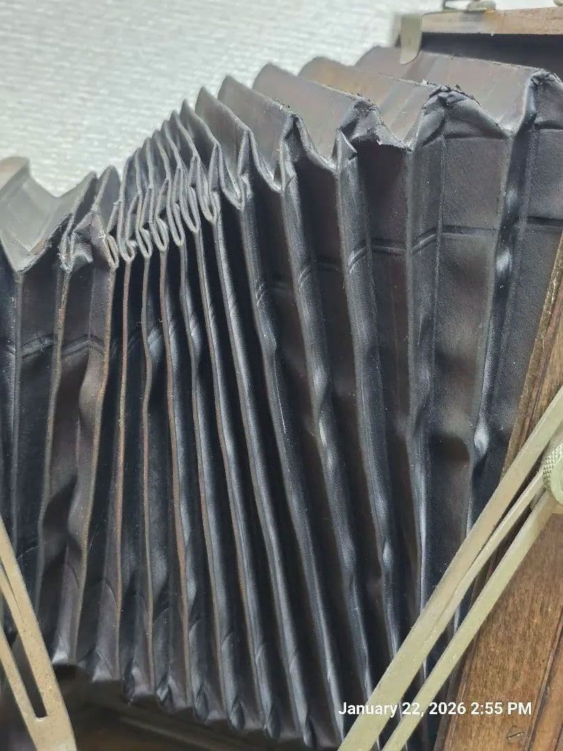 大判カメラ 木製 折りたたみ式 FUJINAR 4.5/135mm