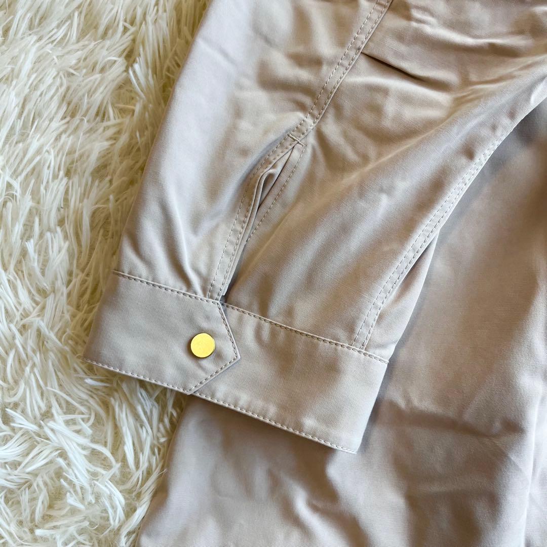 美品 23区 ライナー付き フーディーモッズコート 大きいサイズ 44 ベージュ