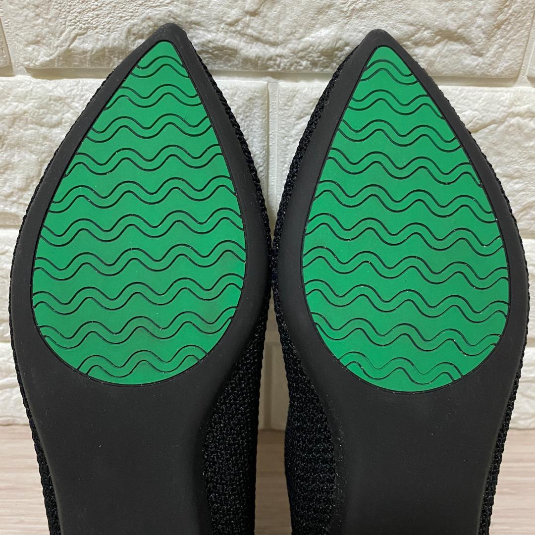 タグ付♪Offen O0u 2ndコラボ ニットシューズ 黒 フリル XL