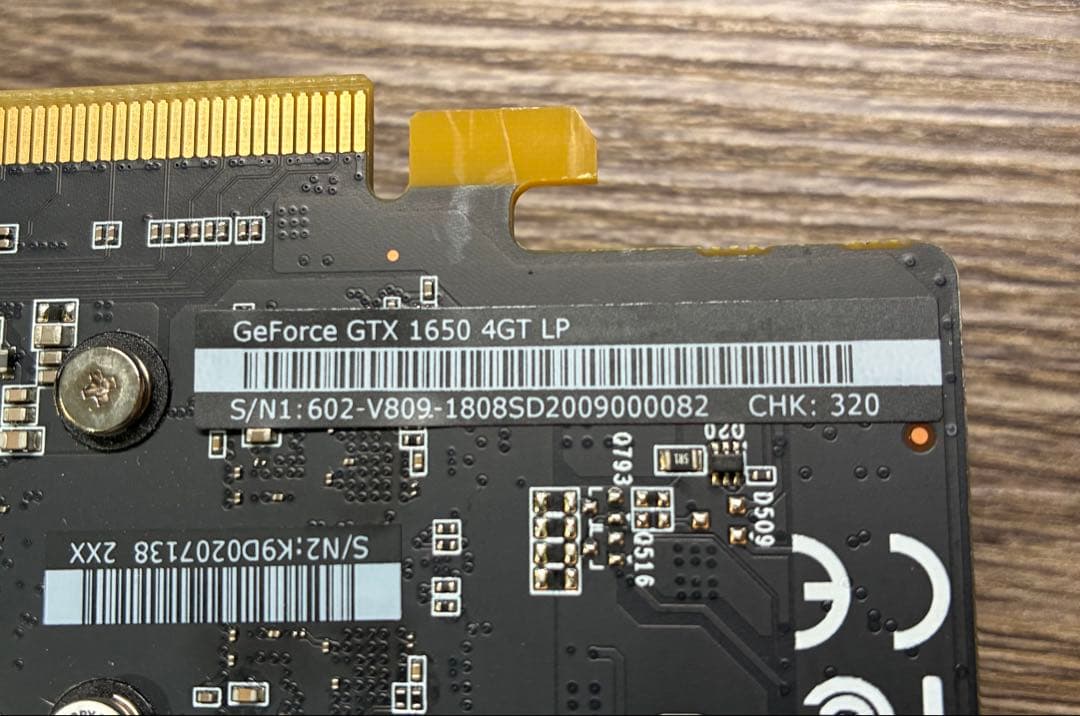 MSI GeForce GTX 1650 4G LP グラフィックボード