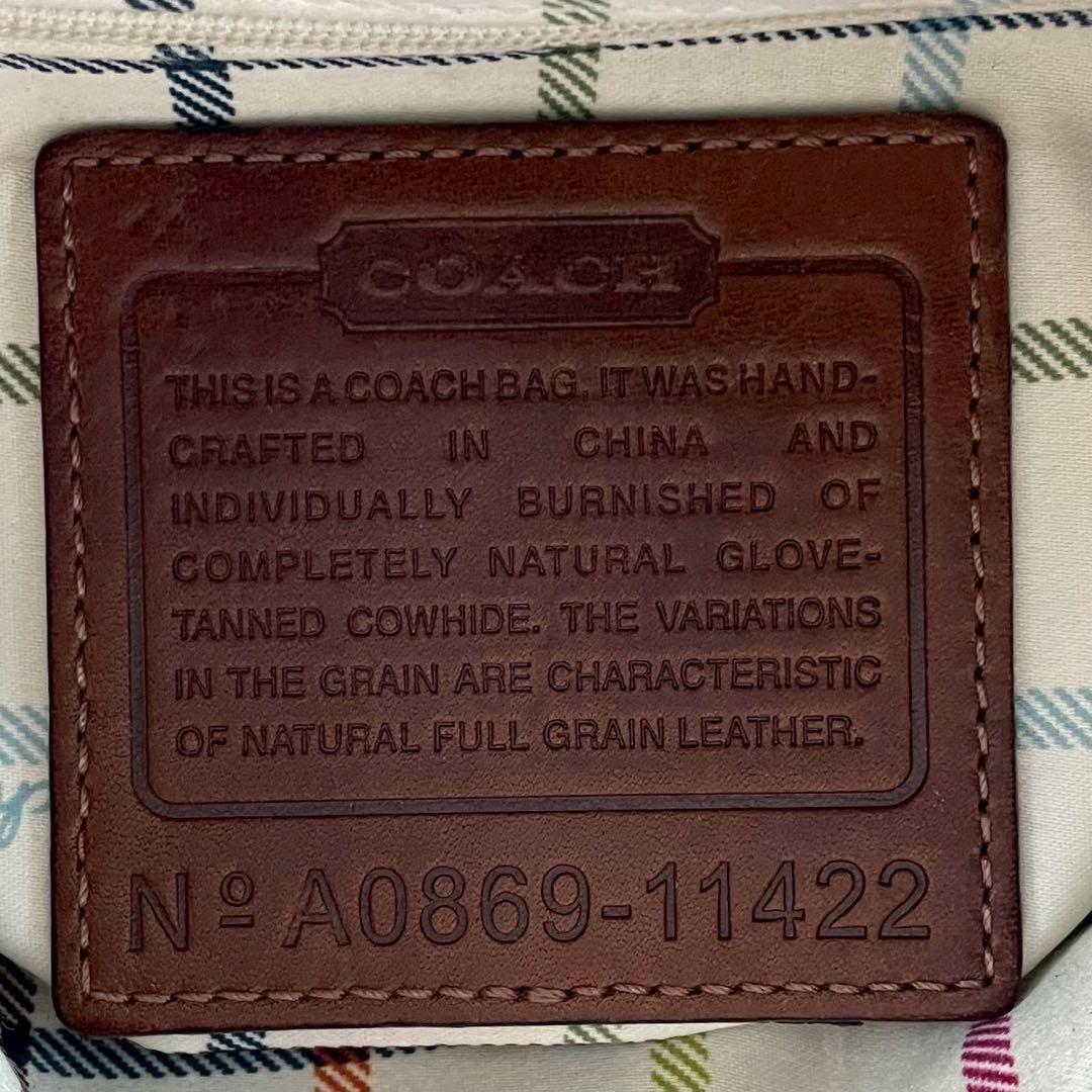 ✨美品✨コーチ　ブリーカー　ショルダーバッグ バケツ型　レザー　ブラウン