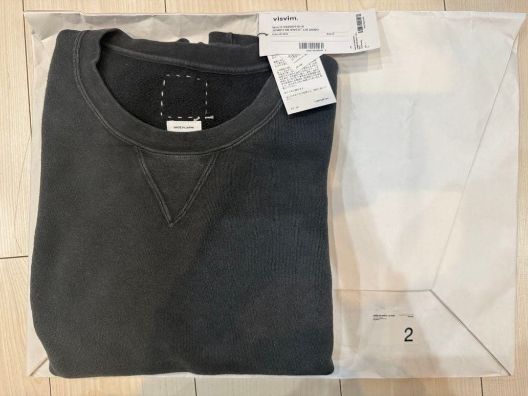 新品未使用25AW visvim JUMBO SB SWEAT L/S DMGD