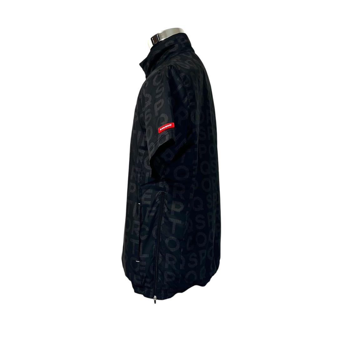 【美品】【L】le coq sportif 総柄 ハーフジップジャケット メンズ