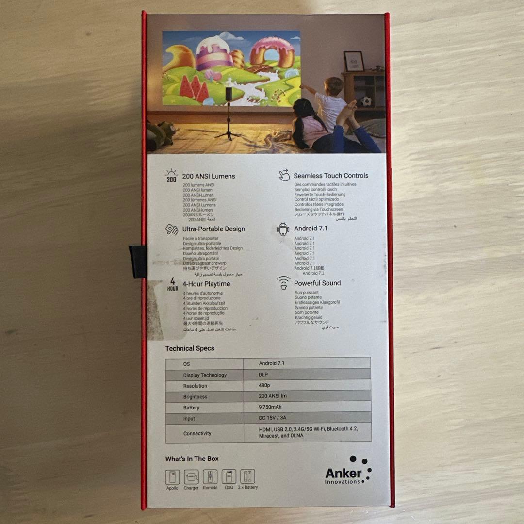 NEBULA Apollo プロジェクター　Anker