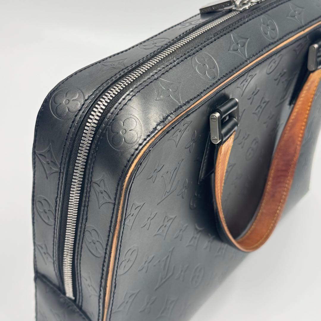 ルイヴィトン モノグラム マット マルデン レザー ビジネスバッグ ノワール 黒