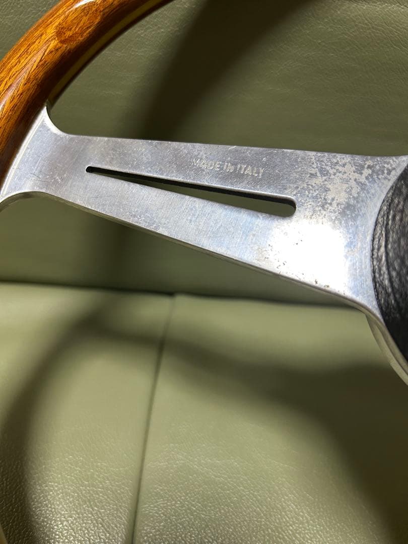 NARDI TOKYOホーンボタン付きウッドステアリング直径36.5cmボス付き