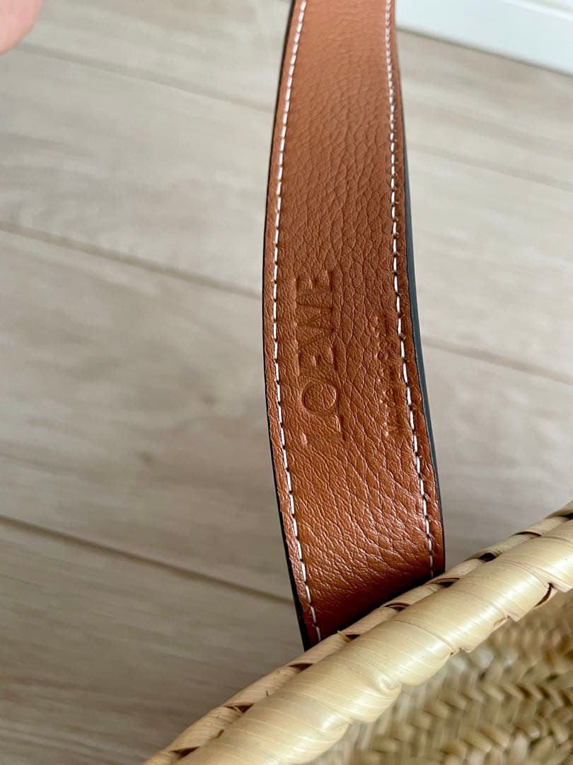 LOEWE スモール　かごバッグ ナチュラル/ブラウン