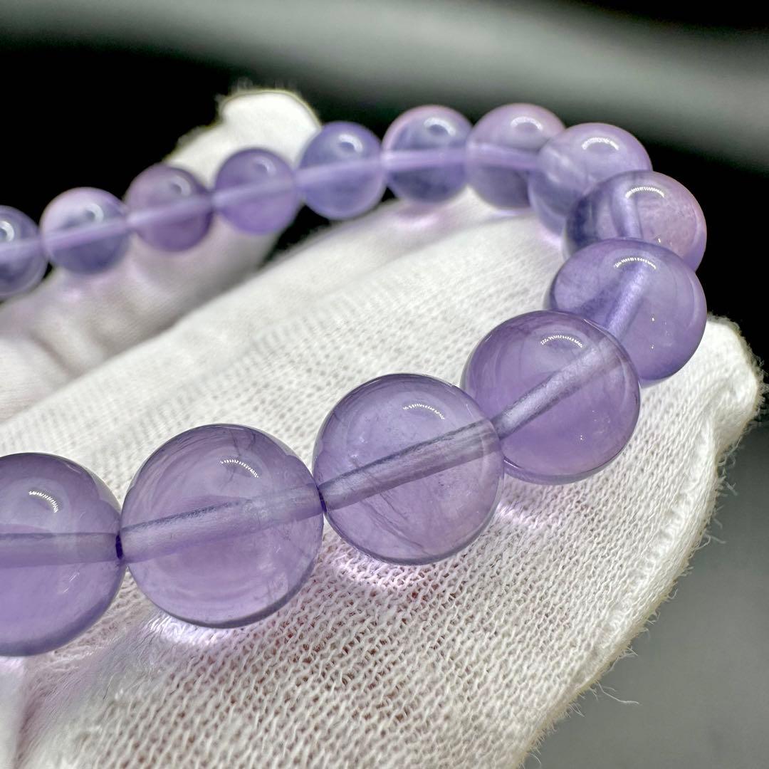 レアカラー！！　パープルフローライト　ブレスレット⑤