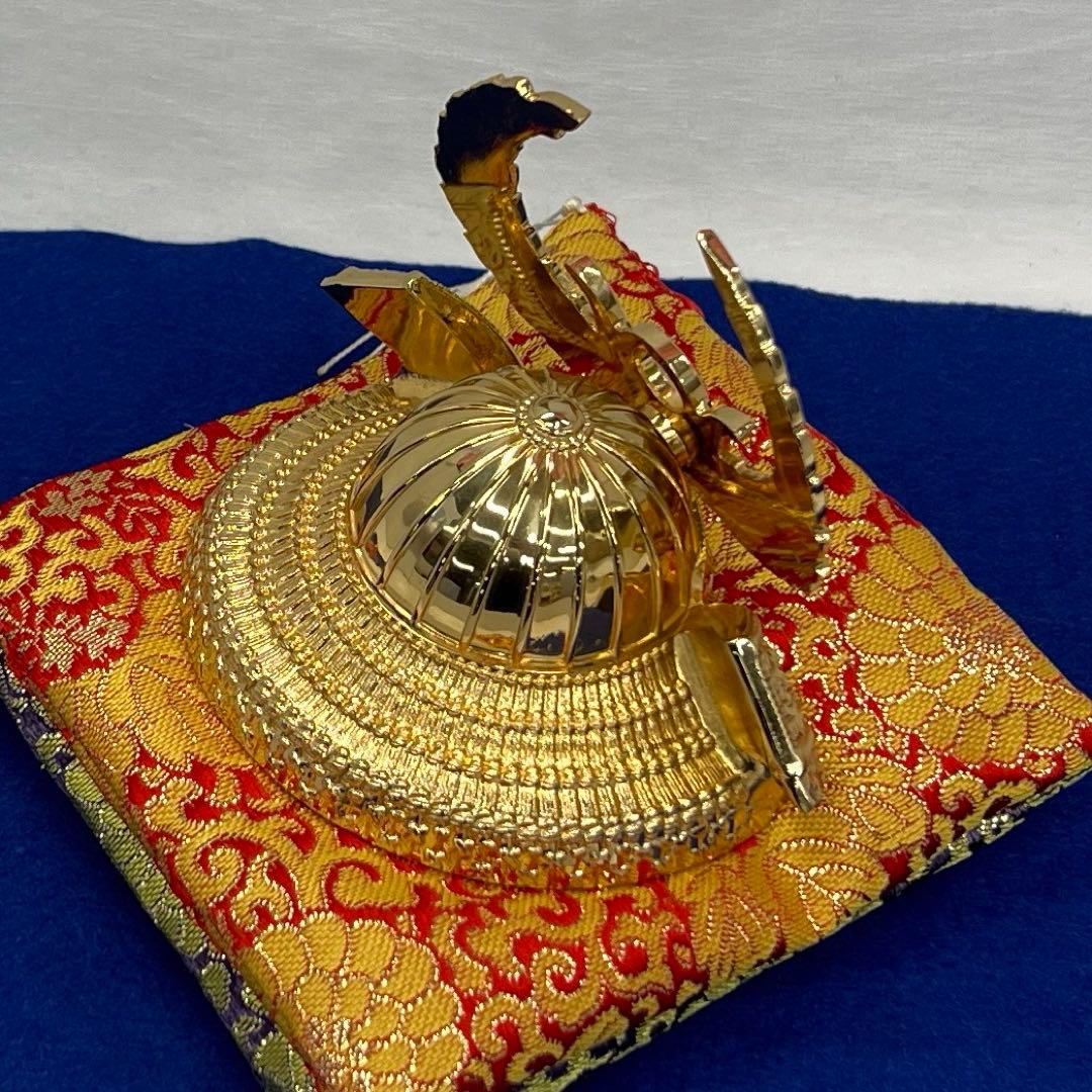 端午の節句　出世豆兜黄金兜　家康モデル